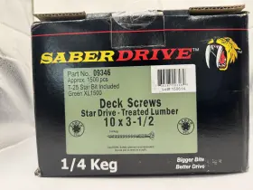 09346 SABER DRIVE Deck Screws Star Exterior