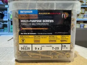 50228 SABERDRIVE Star Drive Construction Screws