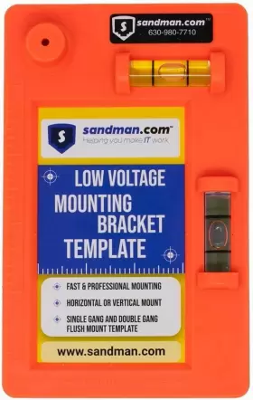 CHM3O Sandman Com Voltage Mounting Bracket Template Single #2