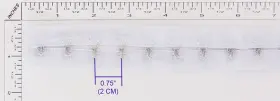TRM-45-75WHT-FB-2 SEW TRENDS Yards Hook Spacing #2
