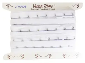 TRM-45-WHT-FB-2 SEW TRENDS Yards Hook Spacing