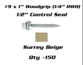 1371903 SFS Wood Screws Rubber Washer Roofing Siding Pole