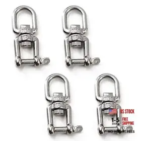 079747415033 SHUNWEI Jaw Swivel Shackle Steel Boat Anchor