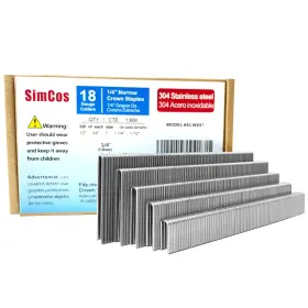 SCW89701 SIMCOS Gauge Steel Crown Staples