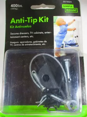 9976524 SIMPLE MOUNT Anti Tip Prevent Falling Furniture Loc