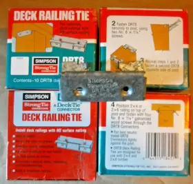 044315184512 SIMPSON Deck Railing Ties Nos