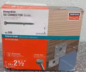 SD10212R500 SIMPSON STRONG-TIE Sd Structural Connector Screws #3