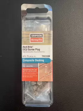 TRX20IM SIMPSON STRONG-TIE Deck Drive Dcu Screw Plugs Trex