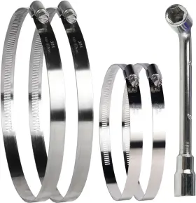 Ttdms SMLCON Pack Steel Hose Clamps Worm