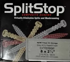 B-3G25 SPLITSTOP Titan Exterior Deck Screws Box #2