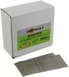 16224SS-316 SPOTNAILS Gauge Brads Box