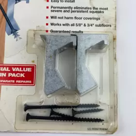SR-100 SQUEAK-RELIEF Squeaky Floor Repair Twin Pack Kit #2