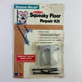 SR-100 SQUEAK-RELIEF Squeaky Floor Repair Twin Pack Kit