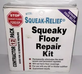 SRB-12 SQUEAK-RELIEF Floor Repair Pack Thicker Subfloors Kit