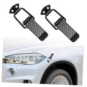 JIA-2PCS-2506 SSNNUU Car Bumper Clips Hook Lock Carbon Fiber