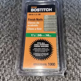 SB16-1.5-1M STANLEY BOSTITCH Gauge Bright Finish Nail Box #2