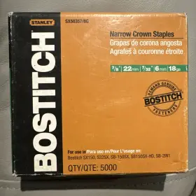 SX50357-8G STANLEY BOSTITCH Sx Gauge Crown Staples
