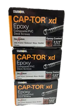 090489650018 STARBORN Captor Xd Deck Screws Boulder