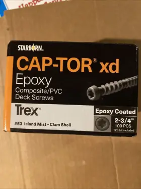 099385096685 STARBORN Cap Tor Xd Deck Screws Island Mist Clam