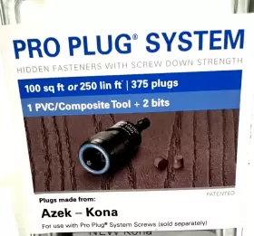 099385108906 STARBORN Pro Plug Azek Kona Pvc Tool #2