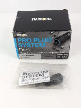 099385134134 STARBORN Pro Plug Scalloped Screws Tool Trex