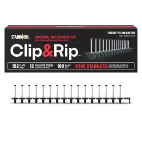099385172358 STARBORN Clip Hidden Deck Fastening Steel