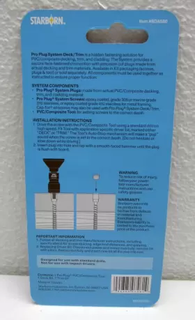 BDA580 STARBORN Pro Plug Tool Pvc Decking Cladding #2