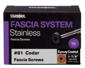 FST81L09188 STARBORN Fascia Screws Cedar