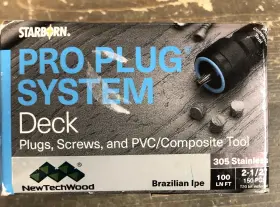 PXDT778S250 STARBORN Pro Plug Brazilian Ipe