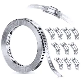 SUS20201016CUSCLAMP STEELSOFT Steel Hose Clamps Rack Worm