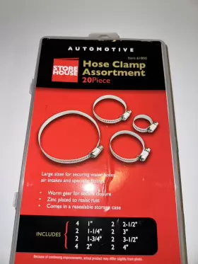 61890 STOREHOUSE Hose Clamp Worm Gear Zinc Storage #2