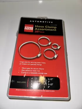 61890 STOREHOUSE Hose Clamp Worm Gear Zinc Storage