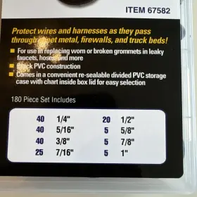 67582 STOREHOUSE Wire Harness Rubber Grommet Set Auto Car #2