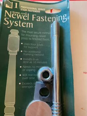 754345001016 SURE-TITE Newel Fastening Post Fasteners #2