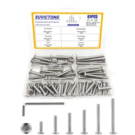 61-SSFLATSCREWS1-4-20 SUVICTONG Flat Head Hex Socket Cap Kit