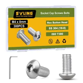 SVG02077 SVLING Head Hex Socket Cap Screws Bolts Steel