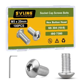 SVG02093 SVLING Head Hex Socket Cap Screws Bolts Steel