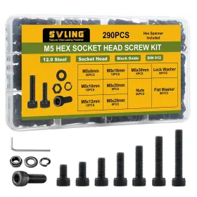 SVX11003 SVLING Screws Hex Socket Head Cap Bolts Nuts Washer