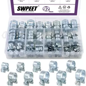 689790143328 SWPEET Zinc Mini Fuel Injection Line Hose Clamp
