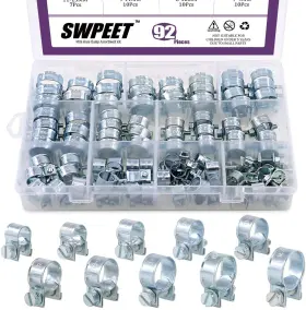 S-mini SWPEET Zinc Fuel Injection Line Hose Clamp Kit