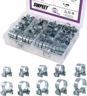 S-mini SWPEET Zinc Fuel Injection Line Hose Clamp
