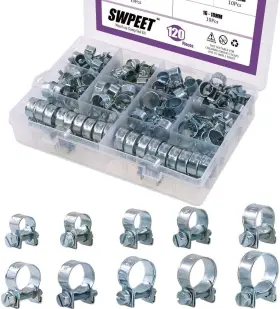 S-mini SWPEET Zinc Fuel Injection Line Hose Clamp