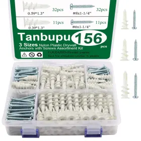 TA-03-1 TANBUPU Drilling Drywall Anchors Screws Pla