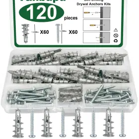 X-015-120P TANBUPU Drilling Drywall Anchors Screws Kit