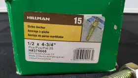 375668 THE HILLMAN GROUP Strike Anchor Zinc #2