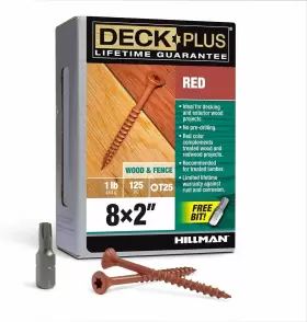 48427 THE HILLMAN GROUP Deck Wood Screws Box