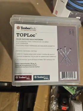 Toploc TIMBERTECH Gris Deck Fasteners