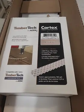 CTC400PCSG TIMBERTECH Cortex Plugs Box Slate