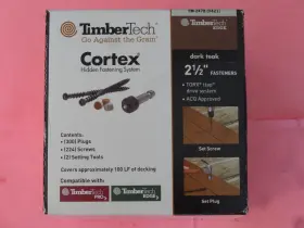 TTCTX-1LFEDDT TIMBERTECH Cortex Hidden Fastener Teak