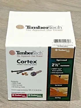 CTX100LCTW TIMBERTECH Cortex Tigerwood Hidden Deck Fastening